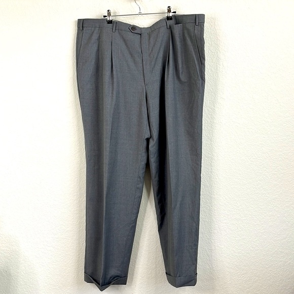 Brioni Cortina Flat FrontCuffed Pressed Seam Trousers Slacks - Picture 3 of 8